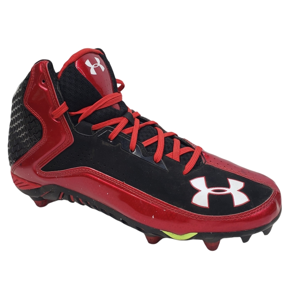 Under Armour  XClutchFit  BLACK & MAROON  Football sports cleats